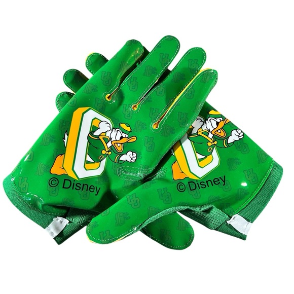 Nike Oregon Ducks Vapor Knit Football Gloves Mens XXL...